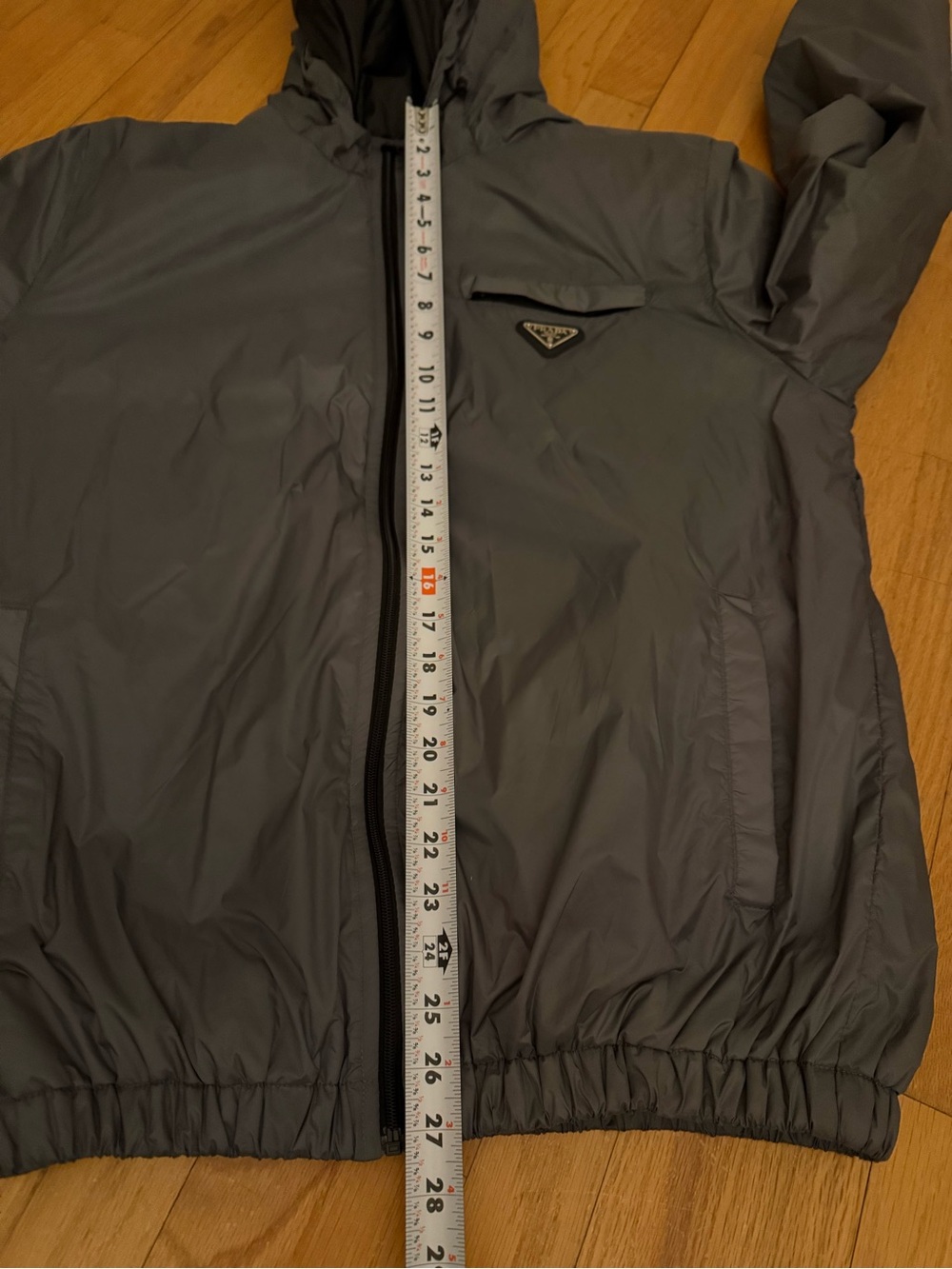 Prada jacket Men's Gray Hooded large slim or medium big - Picture 6 of 13